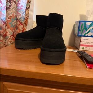 UGG Black Platform Women's Shoes